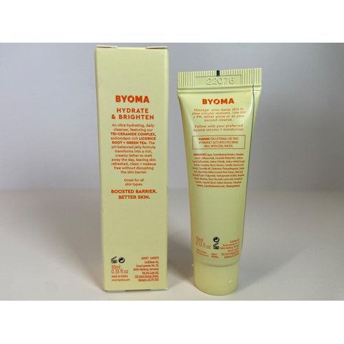 Byoma Creamy Jelly Cleanser Ceramide Licorice Green Tea Sample Mini 10mL 0.33oz