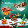 KAZI Christmas Train Building Toys for Kids,Christmas Train Sets with Christmas Tree,Indoor Christmas Decorations for Tabletop & Home,Christmas Party Favors, for Boys Girls Ages 8+