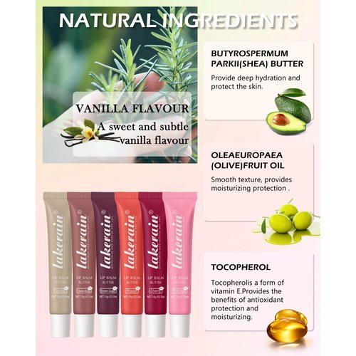 Lip Butter Balm Vanilla Beige,Hydrating Tinted Butter Lip Gloss,Sheer Lipgloss Lip Care Moisturizer,Smooth Lip Treatment,Non-Sticky Jelly Glow Reviver Fat Lip Oil,Thanksgiving Makeup Gift for Women-02