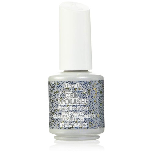 IBD Just Gel Soak Off Blue Nail Polish, Sapphire & Ice