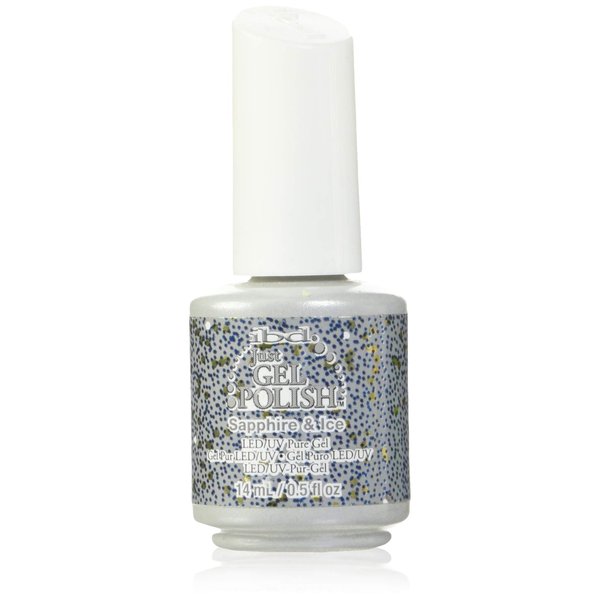 IBD Just Gel Soak Off Blue Nail Polish, Sapphire & Ice