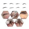 Pinkiou Brow Henna Tattoo Needles Disposable Microblading Needles Curved Embroidery Arc Blades for Permanent Makeup (U18)