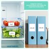 Dry Erase Sticker Labels Reusable Dry Erase Notes with Pen Storage Bins Labels 60Pcs Waterproof and Oil-Proof Removable Stickers for Food Containers Kitchen Classroom (1.2×2inch, 2×2.4inch)