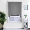 2Pcs Temporary Window Blinds Cordless, Self Adhesive Pleated Paper Blinds Window Shades Blackout Blinds for Windows Doors Non-Woven Fabric No Drill Blinds for Home Office Easy to Cut and Install