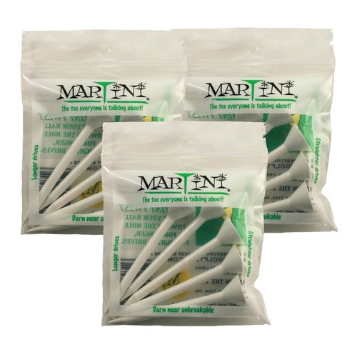 Martini Golf Tees White 5-pack (3 Count)