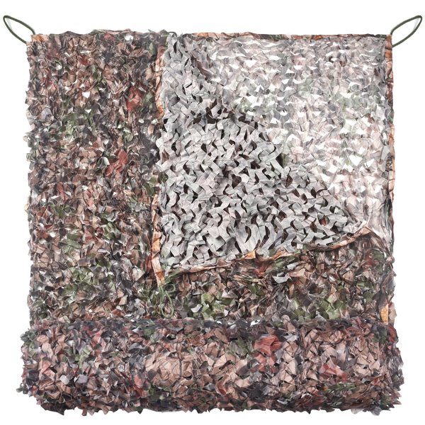 FLYEGO Camo Netting Camouflage Netting Hunting Blind Camo Net Camouflage Nets Military Surplus for Shooting Party Decoration Photograph Car Cover Sunshade(6.5ft x 10ft, Maple Leaf)