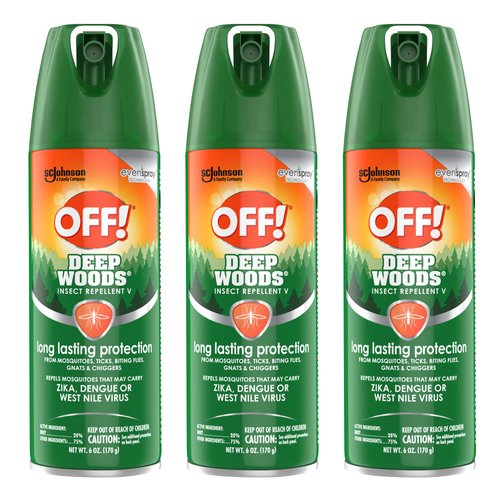 RaidOFF Off Deep Woods Insect Repellent 6oz (Pack of 3)