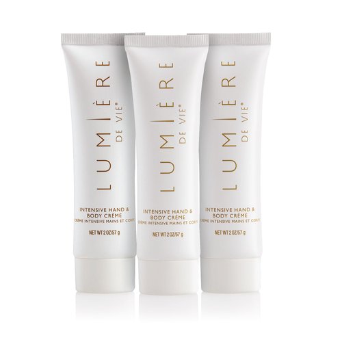 LUMIÈRE DE VIE® Intensive Hand and Body Crème - Travel Size, Rich Moisturizing Cream with Shea Butter, Coconut Oil & Sunflower Seed Oil, Non-Greasy, Softens & Hydrates Skin (3)