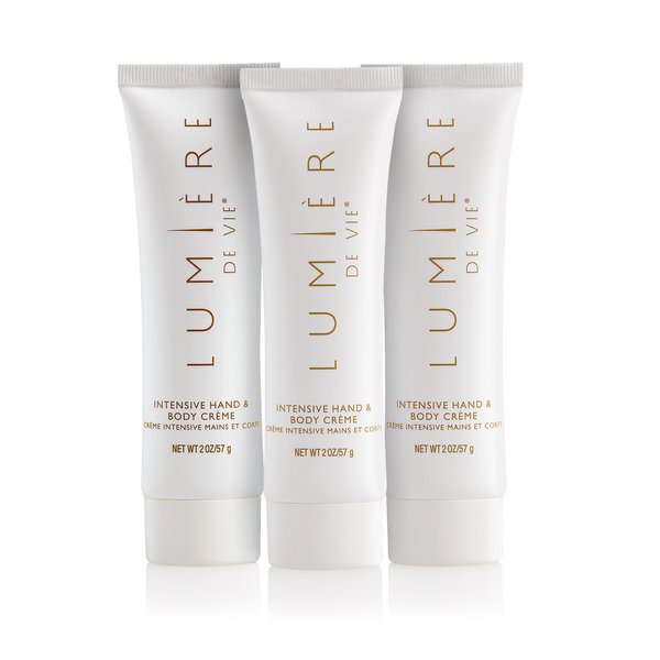 LUMIÈRE DE VIE® Intensive Hand and Body Crème - Travel Size, Rich Moisturizing Cream with Shea Butter, Coconut Oil & Sunflower Seed Oil, Non-Greasy, Softens & Hydrates Skin (3)