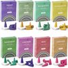 LA BELLEFÉE Incense Cones with Holder, 120 Pcs Mixed Natural Scents Deco Sandalwood Lavender Rose Sage Cinnamon Eucalyptus Rainforest Violet, 8 Assorted Boxes Valentines Day Gifts for Her