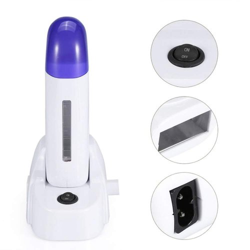 iMeshbean® Depilatory Roll on Wax Heater Roller Warmer Cartridge Strips Hair Removal Kit USA (Single Wax Roller)