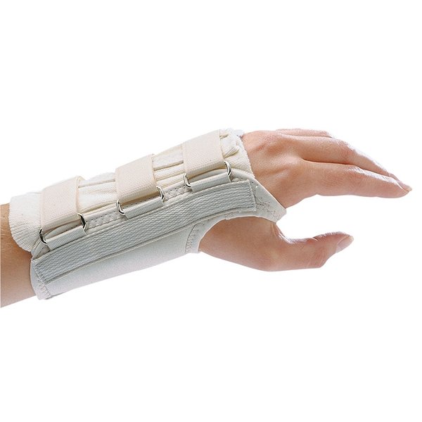 Rolyan 75875 D-Ring Left Wrist Brace, Size Medium Fits Wrists 6.75"-7.5", 7" Regular Length Support