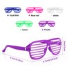 15 Pack Sunglasses Party Favors Shutter Shades Glasses 80s Party Decorations Kids Plastic Sunglasses Neon Shutter Party Glasses for Adults Hora Loca Party Supplies Disco Prop Neon Accessories