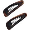 Camila Paris CP1309/2 French Hair Barrettes Clips, Snap Hair Slides Clic Clac for Women, Styling Girls Side Slide-in Metal Pin Hair Accessories for Women. Strong Hold, No Slip Grip, Made in France