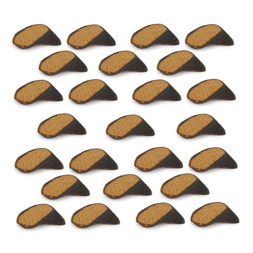 MPP Dog Dental Chew Filled Cow Hooves All Natural Healthy Peanut Butter Flavored (25 Hooves)