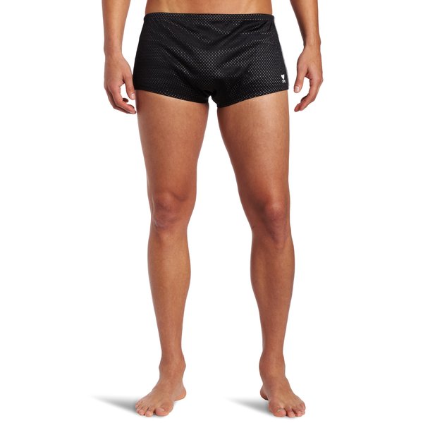 TYR Men's Standard Poly Mesh Trainer Swim Suit, 001 Black, 40