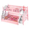 TOYANDONA Dollhouse Furniture Bunk Bed, 1:12 Artificial Bed Miniature Bunk Bed, Mini House Bed Model with Ladder, Mini Doll Bedroom Furniture, for Kids, Children
