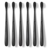 Hello Charcoal Infused Soft Bristle Toothbrush, Black, BPA Free, Vegan, Plant Based Handle, 1 Count (Pack of 6)