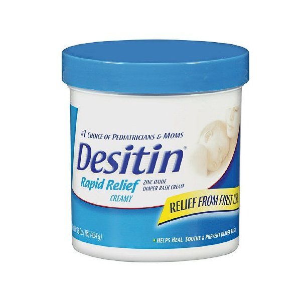Desitin Diaper Rash Cream, Rapid Relief, Creamy 16 oz (454 g)(Pack of 2)