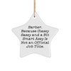 Joke Barber Gifts, Barber. Because Classy Sassy and a Bit Smart Assy, Barber Star Ornament from Team Leader, Gifts for Coworkers, Barber Supplies, Barber Gift Ideas, Cool Barber Gifts, Unique Barber