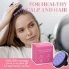 GOO GOO Scalp Massager Shampoo Brush, Scalp Scrubber with Soft Silicone Bristles for Dandruff Removal, Scalp Massager for Women Men Kids, Black Purple