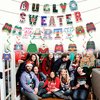 Christmas Ugly Sweater Party Decorations - Include Hanging Banner Hanging Swirl Ugly Sweater Christmas Party Supplies for Christmas Holiday Xmas Tacky Sweater Party