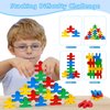 GIFT4KIDS Montessori Toys for 2 3 4 Year Old Boys Girls Gifts, 16pcs Wooden Building Blocks for Toddlers 1-3 Year Old, Stacking Blocks Sensory Toys for Kids Birthday Gifts Presents Age 2-4