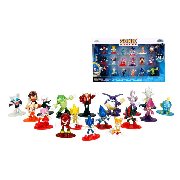 Sonic The Hedgehog 1.65" 18-Pack Die-Cast Figures, Toys for Kids and Adults