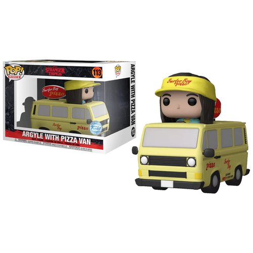 Funko Pop! Rides: Super Deluxe Stranger Things Season 4 - Argyle with Pizza Van #113 - Collectible Figure, Multicolor