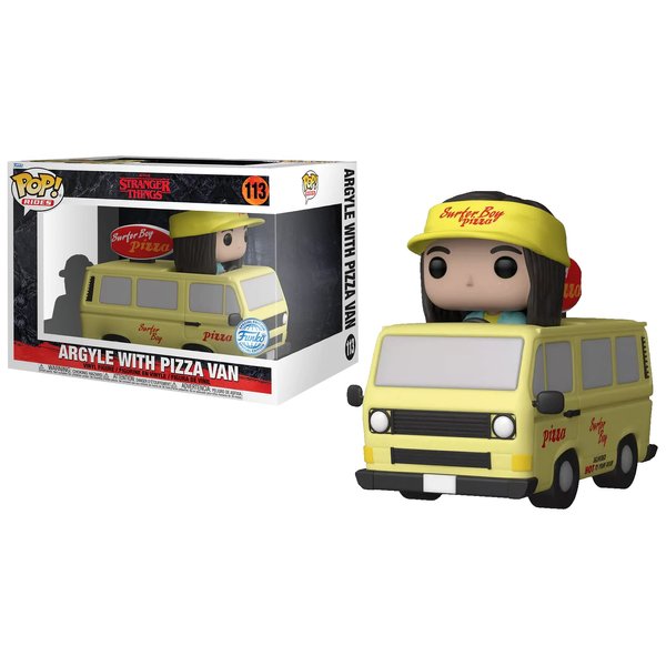 Funko Pop! Rides: Super Deluxe Stranger Things Season 4 - Argyle with Pizza Van #113 - Collectible Figure, Multicolor