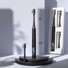 XFU Sonic Electric Battery Toothbrush for Adults and Kids, 3 Brush Heads, with 3 Modes and Waterproof IPX7, Bulid in 2 Mins Timer 24,000 VPM XFU-2007 (2007 Black)