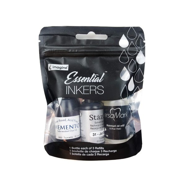 Tsukineko 3-Pack The Essential Inker Set Black