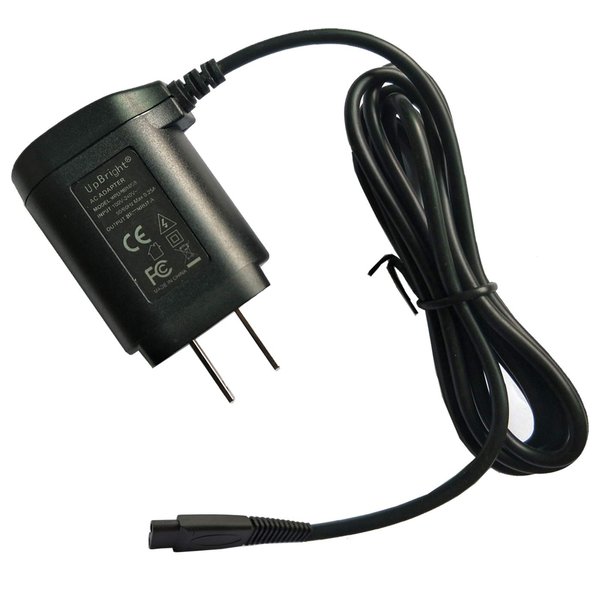 UpBright 2-Prong AC/DC Adapter Compatible with Wahl Professional 8481 Cord/Cordless Lithium Ion Trimmer Hair Electric Clipper 4 Barber Razor Shaver WA-8481 WA8481#08481 Power Supply Battery Charger