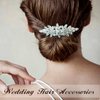 Sooshin Bridal Hair Comb Wedding Hair Accessories for Brides Crystal Wedding Headpiece for Bride and Bridesmaids Rhinestone Hair Accessories for Women and Girls (silver)