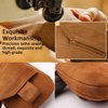 Kwak's Headrest Waist Cushion Set, Maybach Design S Class Super Soft Car Headrest Pillow Lumbar Support Fraud Suede Cover PP Cotton Filling Cushion (Brown)