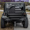 Jusen American Flag Spare Tire Cover Fit for Jeep Wrangler Rv SUV Truck Travel Trailer 14" 15" 16" 17",Waterproof and dustproof Protection Tires (15" for tire Diameter 27.5"-29.5"/69.85-74.93cm)