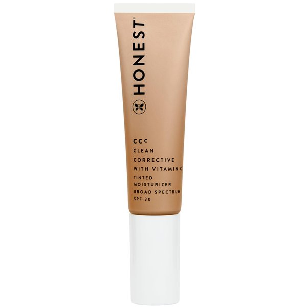 Honest Beauty CCC Clean Corrective with Vitamin C Tinted Moisturizer | Mineral SPF 30 | Vegan + Cruelty Free | Dune Light Medium, 1 fl oz