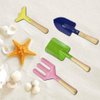 LIDAGO Set of 4 Kids Garden Tools Includes Shovel, Rake, and Trowel | Children Beach Sandbox Toy