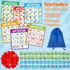 Quilinz Alphabet Bingo Game,Letter/Number/Sight Word Bingo Game for Kids,ABC and 123 Bingo Board Games for Kids 4-6,Alphabet Learning Toys for Kindergarten,Matching Game,Perfection Game for Kids