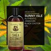 Sunny Isle Shea Coconut Moisturizing Shampoo 12oz | Infused with Jamaican Black Castor Oil | Curly Hair Shampoo | Hydrating for Dry Curls, Waves, Coils | Silicone, Paraben & Sulfate-FREE