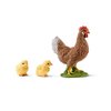Schleich Farm World Chicken Coop Farm and Animal Figurine Playset - 8-Piece Animal Figurines Set with 2 Hens, 2 Chicks, and Nest with Chicken Coop, Imaginative Fun at The Farm Gifts for Kids Ages 3+