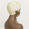 613 Blonde Pixie Cut Wig Short Wigs for Black Women Short Wavy Hair Replacement Blonde Pixie Wig Synthetic Hair Short Curly Layered Wig With Bangs Short Cut Wigs for Black Women (Blonde)