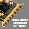 FX707Z DLC Replacement Blades for BaByliss PRO Barberology Trimmer Blade,Gold FX Replacement Trimmer Blades for BaByliss FX787 & FX726 Trimmer