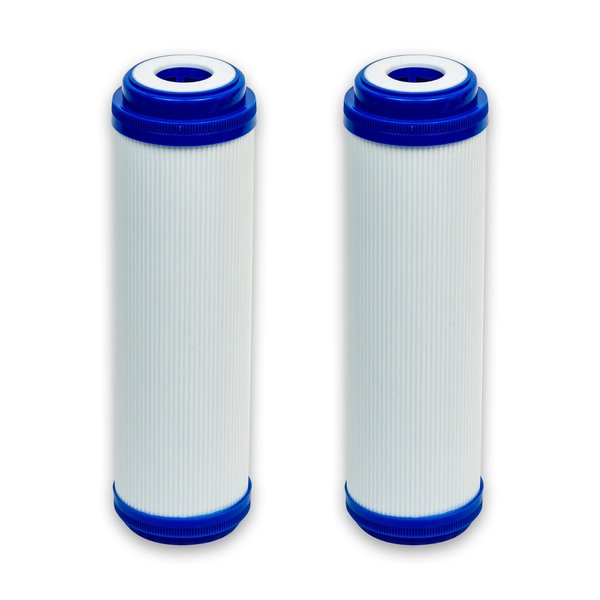 CFS – 2 Pack Carbon Filters, Granular Activated Water Filter with Coconut Shell for Clean Water at Home – Remove Bad Taste & Odor – Whole House Replacement Water Filter Cartridge, 10’’ Inch, White