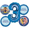 Anagram Paw Pups on Patrol 3rd Birthday Party Supplies Chase Marshall Rubble Skye and Everest Balloon Bouquet Decorations