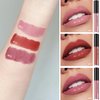 Nicgou 12 Color Cream Lip Gloss, 12 Colors Cream Texture Lipstick Waterproof, Long-Lasting Moisturizing Velvet Lip Gloss，Waterproof Lip Gloss Moisturising Liquid Lipstick(#3#5#12，3pcs)