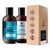 Sphagnum Botanicals Medicated Psoriasis Shampoo and Conditioner Set - Salicylic Acid 3% and Peat Mud Shampoo together with Argan and Olive Oil Condtioner. 2 x 8.45 fl. Oz