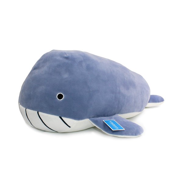 Vintoys Very Soft Blue Whale Shark Hugging Pillow Plush Doll Fish Plush Toy Stuffed Animals 21"
