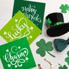 Whaline 120 Pack St. Patrick's Day Luncheon Napkin 6.5 x 6.5Inch Happy St. Patrick's Day Charm Lucky Prints Disposable Paper Napkin Green Lunch Napkin for Home Dinner Buffet Tableware Party Supplies