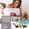 63 Slots Bobbin Case Holder - Bobbins Thread Organizer Storage - Spools Box Compatible with Brother for Singer for Babylock for Janome for Kenmore Sewing Machine (Purple)